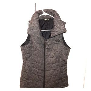 The North Face Quilted Gray Vest